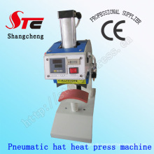 Pneumatische Hut Wärme Drucken Maschine 8 * 15cm automatische Hut Wärme Presse Maschine pneumatische Cap Wärmeübertragung Maschine Digital Gap Hitze Transfer Druckmaschine